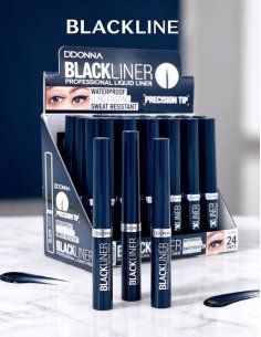 Pack de 24 Eyeliners noirs brillants D'DONNA - longue tenue