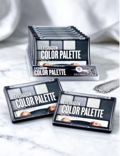 Pack de 12 Ombres à Paupières Gris D'DONNA, effets smoky int