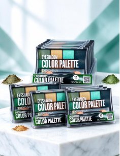 Pack 12 Ombres à Paupières Vert D'DONNA - Couleur vive