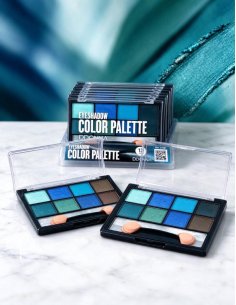 Pack de 12 Ombres à Paupières Bleu D'DONNA - Palette modulab