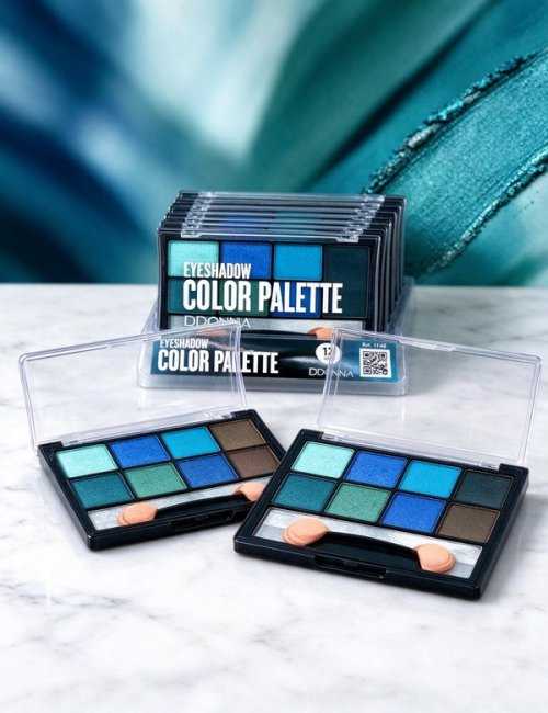 Pack de 12 Ombres à Paupières Bleu D'DONNA - Palette modulab