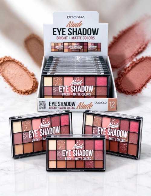 Pack 12 Ombres à paupières Nude Matte & Bright D'DONNA