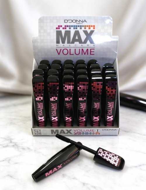 Mascara à cils Max Noir Volume 10g Pack 24 D'Donna