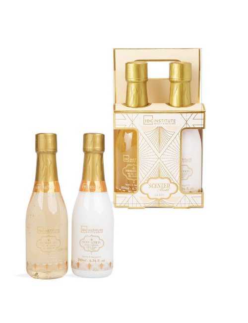 Coffret douche Champagne Scented Bath Gold - IDC Institute - Grossiste Parfum Générique
