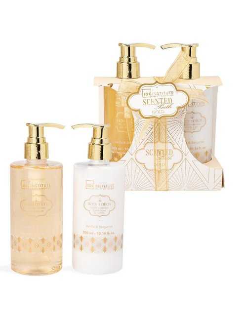 Coffret duo douche Scented Bath Gold - IDC Institute - Grossiste Parfum Générique