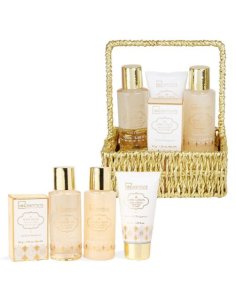 Coffret panier bain et corps Scented Bath Gold - IDC Institute - Grossiste Parfum Générique