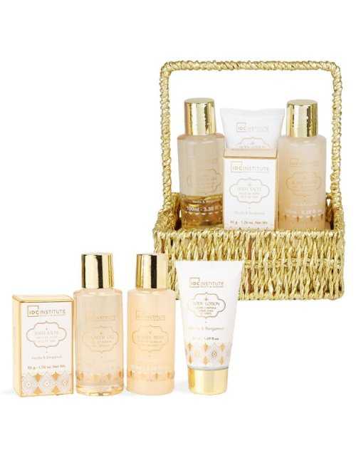 Coffret panier bain et corps Scented Bath Gold - IDC Institute - Grossiste Parfum Générique