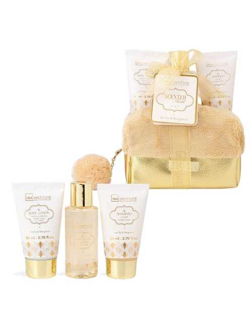 Coffret trousse de voyage Scented Bath Gold - IDC Institute - Grossiste Parfum Générique