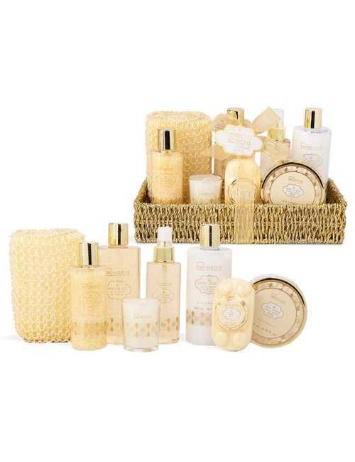 Coffret spa Scented Bath Gold 8 pièces - IDC Institute - Grossiste Parfum Générique