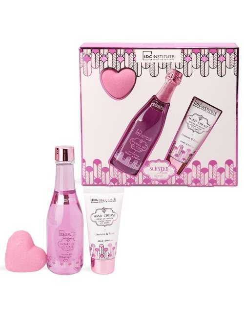 Coffret bain et mains Scented Bath Rose - IDC Institute - Grossiste Parfum Générique