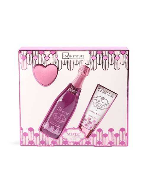Coffret bain et mains Scented Bath Rose - IDC Institute - photo 2 - coffrets en gros