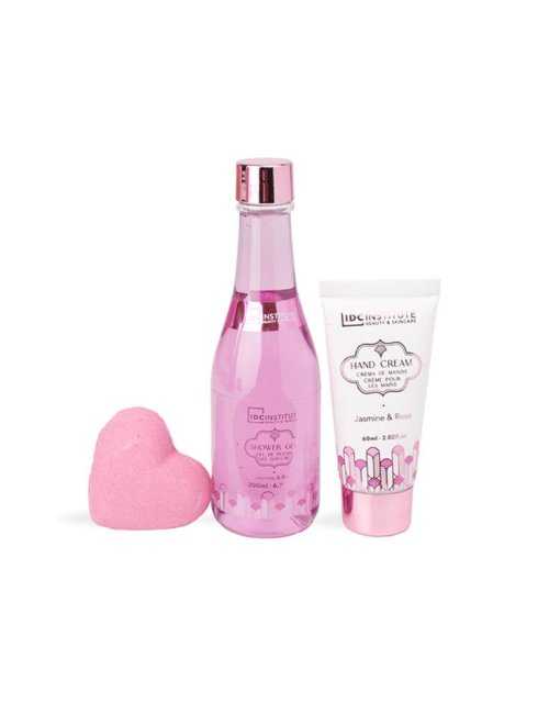 Coffret bain et mains Scented Bath Rose - IDC Institute - photo 3 - coffrets en gros