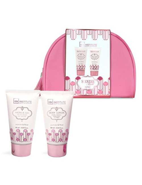 Coffret trousse nomade Scented Bath Rose - IDC Institute - Grossiste Parfum Générique