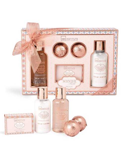 Coffret bain Scented Bath Bronze 5 pièces - IDC Institute - Grossiste Parfum Générique