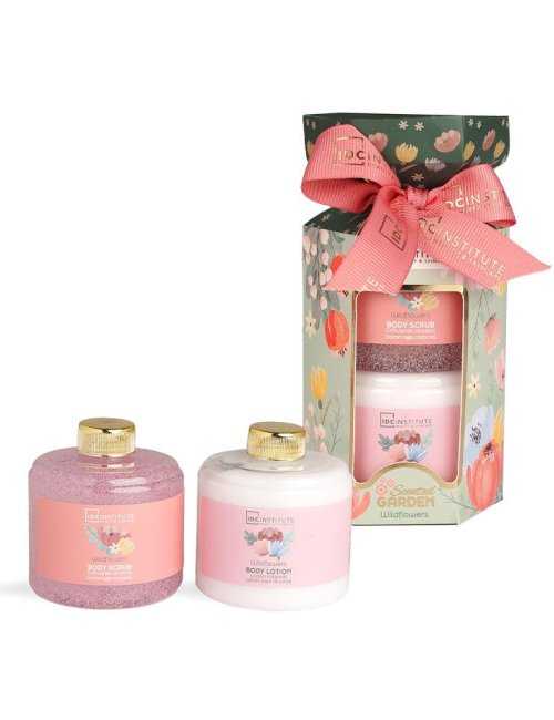 Coffret duo gommage et lait Scented Garden - IDC Institute - Grossiste Parfum Générique