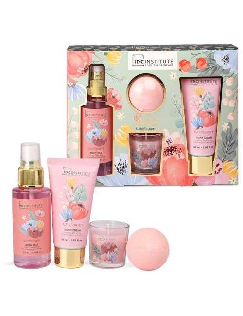 Coffret bain et bougie Scented Garden - IDC Institute - Grossiste Parfum Générique