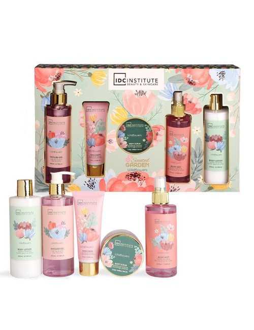 Coffret bain complet Scented Garden 5 soins - IDC Institute - Grossiste Parfum Générique
