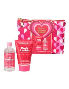 Coffret trousse corps et massage Cherry Kisses - IDC Institute - Grossiste Parfum Générique