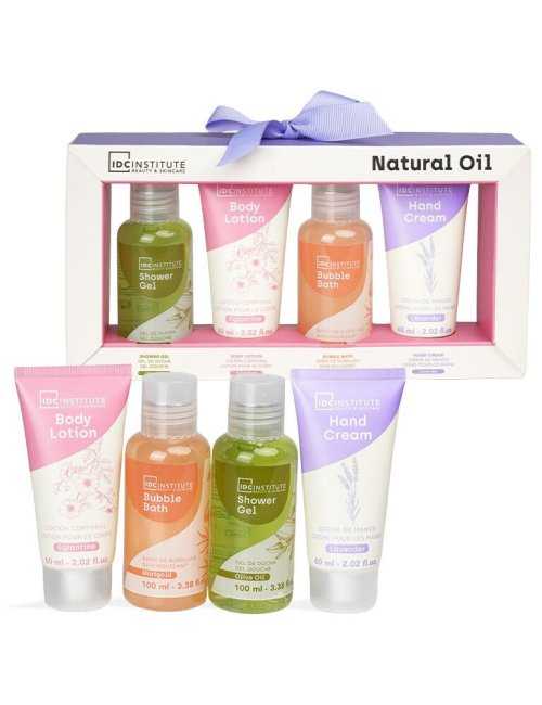 Coffret rituel bain Natural Oil 4 soins - IDC Institute - Grossiste Parfum Générique
