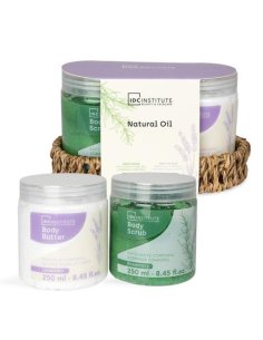 Coffret duo gommage et beurre Natural Oil - IDC Institute - Grossiste Parfum Générique