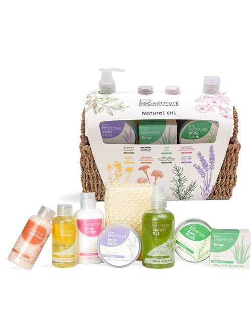 Coffret panier complet Natural Oil 8 pièces - IDC Institute - Grossiste Parfum Générique
