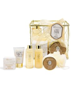 Coffret panier cadeau Scented Bath Gold réf. 42261 - IDC Institute - Grossiste Parfum Générique