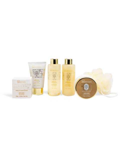 Coffret panier cadeau Scented Bath Gold réf. 42261 - IDC Institute - photo 3 - coffrets en gros