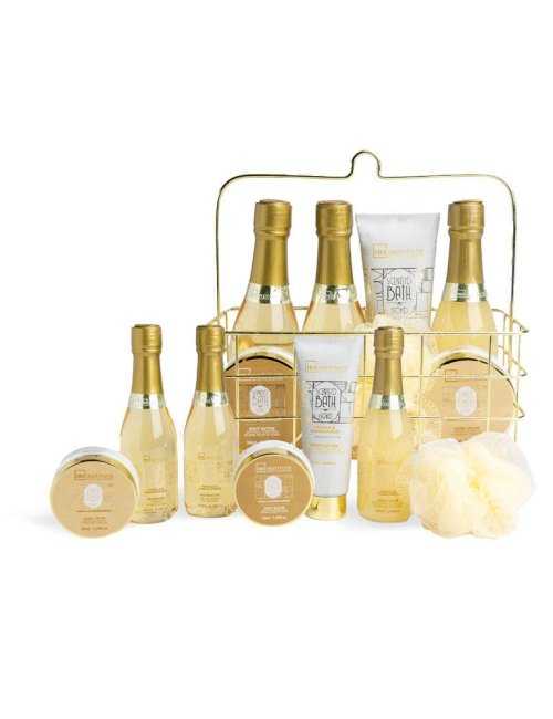 Coffret panier métal Scented Bath Gold réf. 42286 - IDC Institute - Grossiste Parfum Générique