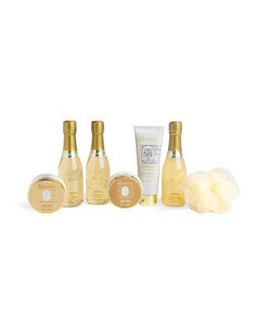 Coffret panier métal Scented Bath Gold réf. 42286 - IDC Institute - photo 3 - coffrets en gros
