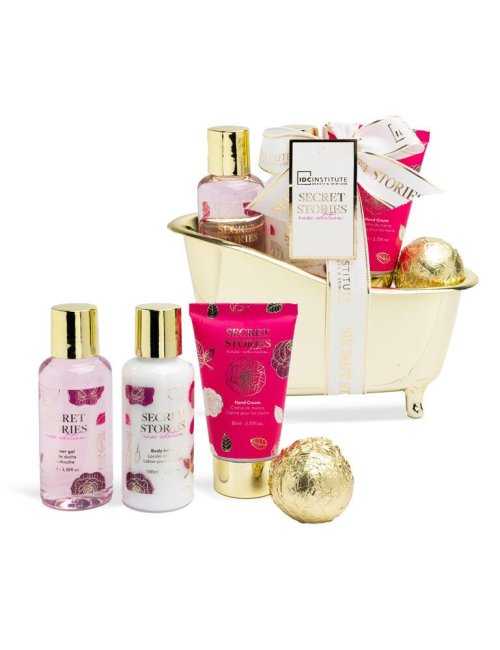 Coffret baignoire Secret Stories 4 soins - IDC Institute - Grossiste Parfum Générique