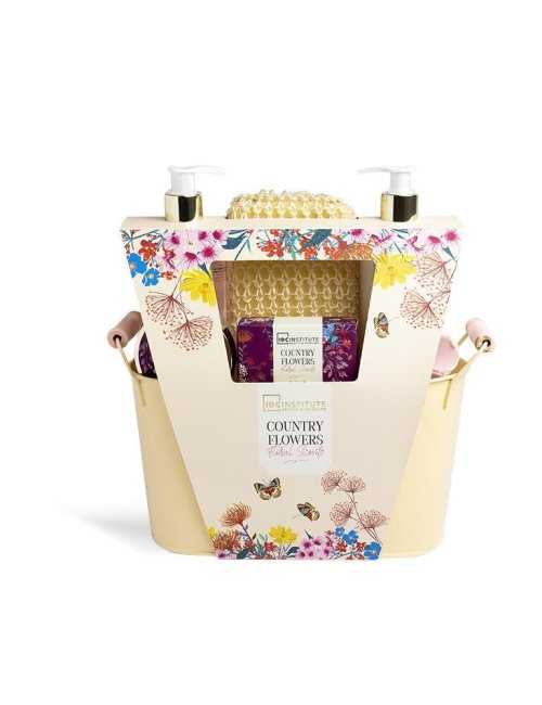 Coffret seau Country Flowers 6 pièces - IDC Institute - Grossiste Parfum Générique