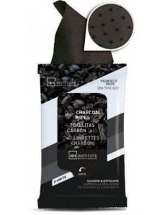 grossiste-cosmetique-CHARCOAL MINI LINGETTES 8PCES (IDC