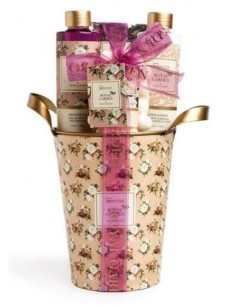 grossiste_beauté_maquillage - LOT DE 6 BOX ROYAL GARDEN 4 PIECES "PINK BUCKET"(IDC INSTITUTE) -Accueil - LOT DE 6 BOX ROYAL GAR