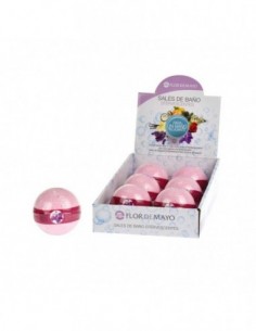grossiste_beauté_maquillage - LOT DE 18 BOULES DE BAINS EFERVESSANTE VIOLETAS FLOR DE MAYO -SELS DE BAIN - BOULES DE BAINS EFE