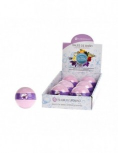 grossiste_beauté_maquillage - LOT DE 18 BOULES DE BAINS RELAX LAVANDE FLOR DE MAYO -SELS DE BAIN - BOULES DE BAINS RELAX LAVAND
