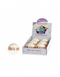 grossiste_beauté_maquillage - LOT DE 18 BOULES DE BAINS APHRODISIAQUE MUSGO BLANC FLOR DE MAYO -SELS DE BAIN - BOULES DE BAINS