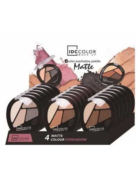 grossiste-cosmetique-LOT DE 24 FARD A PAUPIERES MATTE 4 COLORS