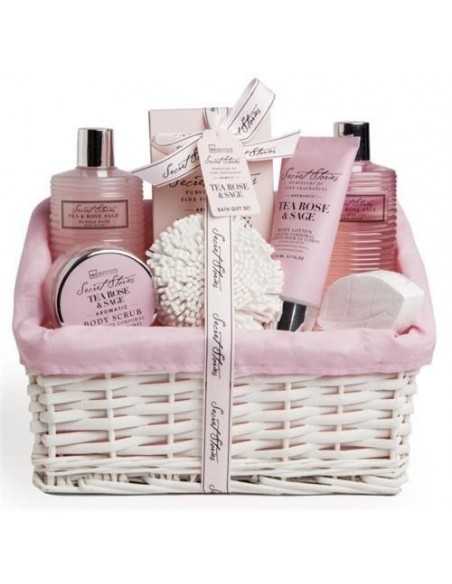 grossiste_beauté_maquillage - LOT DE 4 SECRET STORIES 7 PIECES BASKET (IDC INSTITUTE) -Accueil - COFFRET BEAUTE SECRET STORIES