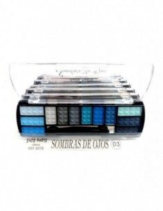 PACK DE 7 OMBRE A PAUPIERES 12 COULEURS NUANCES 2