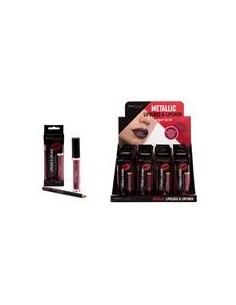 METALLIC LIPGLOSS & LIPLINER MAGIC STUDIO X 24 unités