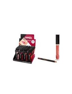 SHINY LIPGLOSS & LIP LINER MAGIC STUDIO X 24 unités