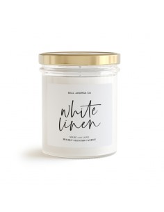BOUGIE-WHITHE LINEN-grossiste-parfum-d-ambiance