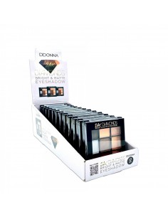 PACK DE 12 OMBRE A PAUPIERES 9 COULEURS - D'DONNA