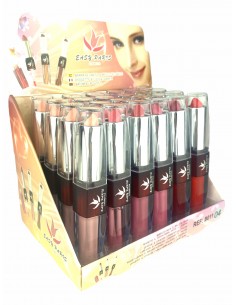 PACK DE 24 ROUGE A LEVRES + LIPGLOSS 6 COULEURS -