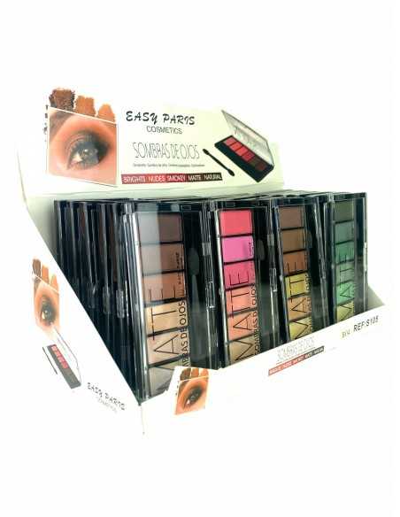 PACK DE 24 OMBRE A PAUPIERES 6 COULEURS 4 MODELES