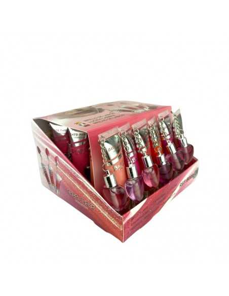 PACK DE 24 BRILLANT POUR LES LÈVRES AVEC COEUR- EASY PARIS