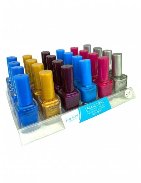PACK DE 24 VERNIS A ONGLES 6 COULEURS METALIQUES - EASY PARIS