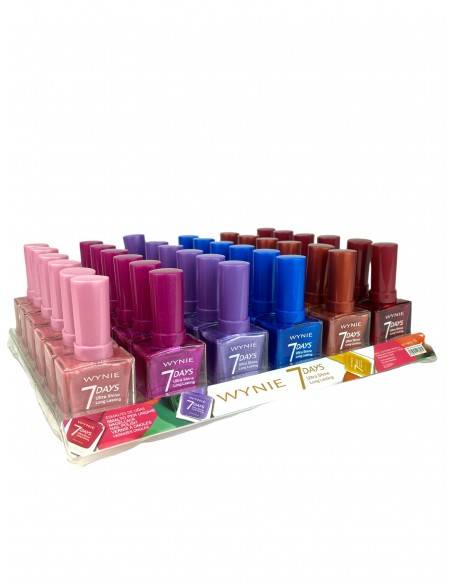 Pack de 36 Vernis à ongles 7 Jours Metaliques - Wynie