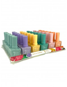 Pack de 36 Vernis à ongles Couleurs "PASTEL" 7 Jours - Wynie