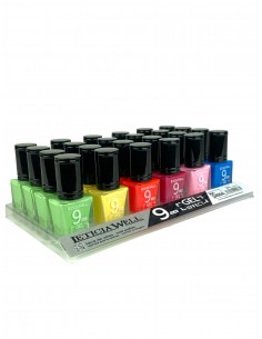 Pack de 24 Vernis à ongles Effet Gel "Printanièrs" 9 jours - D'DONNA